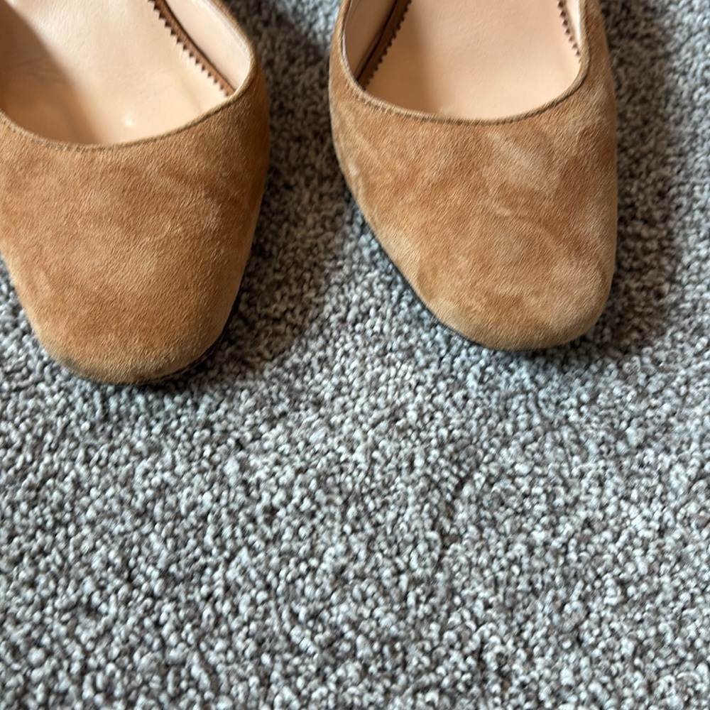 J. Crew Maisie Suede Block Heel Ankle Strap Pump - Picture 6 of 10